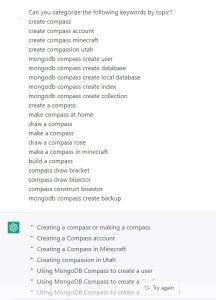 keywords from chatgpt