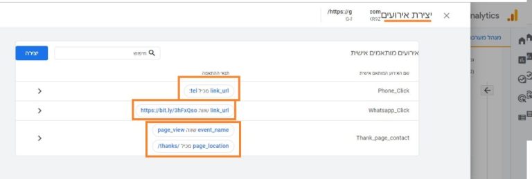 אירועים ב־GA4: יצירה, Key Events ו־DebugView