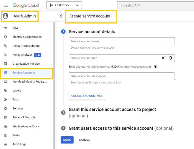 Google cloud IAM