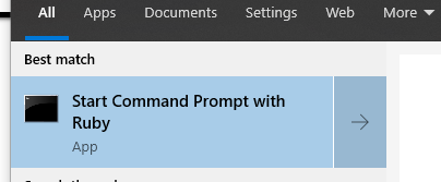 Start Command Prompt with Ruby