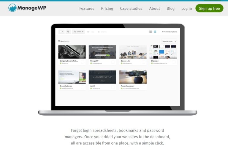 ManageWP – ניהול אתרי וורדפרס בצורה יעילה